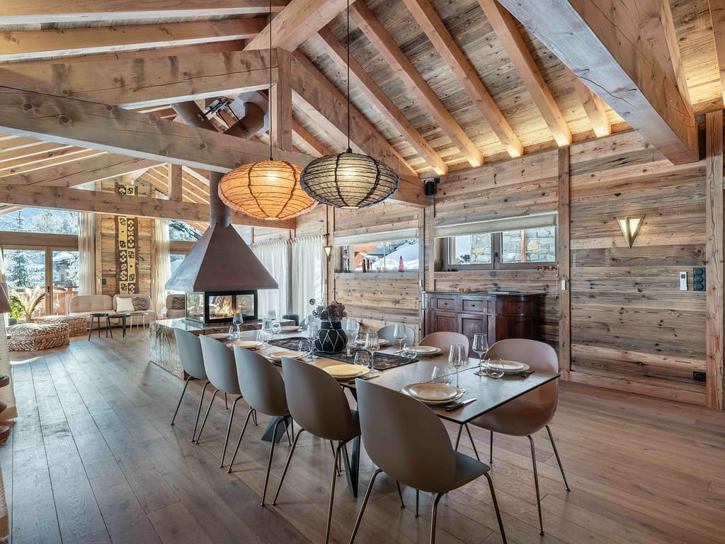 Powder Pines Luxury Travel - Chalet Elegie Dining Table