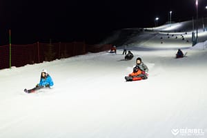 Powder Pines Luxury Travel - Méribel Night Sledging - Photo Credit Sylvain Aymoz