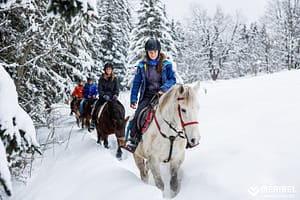 Powder Pines Luxury Travel - Méribel Group Horse Riding - Photo Credit Sylvain Aymoz