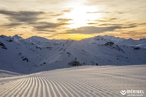 Powder Pines Luxury Travel - Méribel Sunset - Photo Credit Sylvain Aymoz