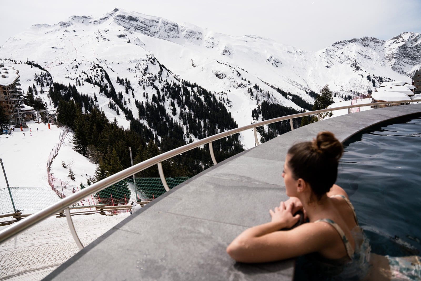 Hôtel Mil8, Avoriaz, Outdoor Pool Mountain View